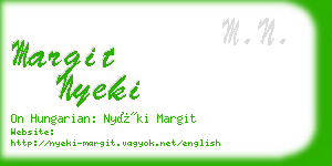 margit nyeki business card